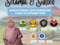 Kabar Kebanggaan: 26 Mengangkasa, SMAN 3 Batusangkar Ukir Prestasi Gemilang di SNBP 2026!