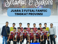 Semangat Juang di Lapangan Hijau: Tim Futsal SMAN 3 Batusangkar Raih Juara 3 Futsal FANFFEC Tingkat Provinsi Sumatera Barat