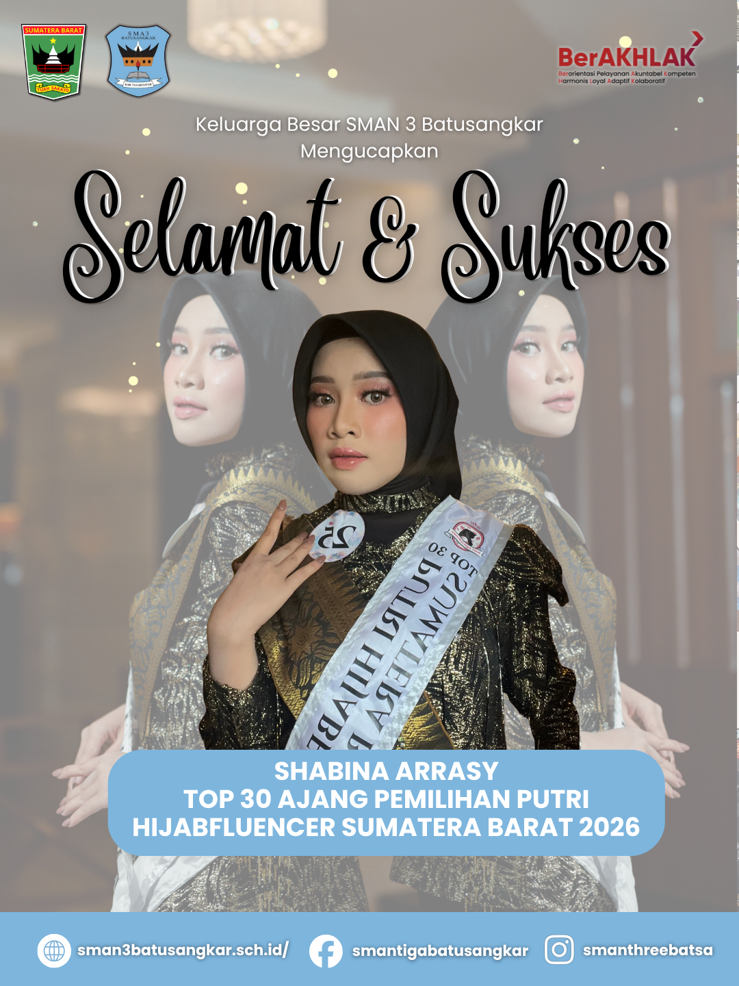 Menginspirasi Lewat Hijab dan Prestasi: Shabina Arrasy Tembus Top 30 Pemilihan Putri Hijabfluencer Sumatera Barat 2026 Menginspirasi Lewat Hijab dan Prestasi: Shabina Arrasy Tembus Top 30 Pemilihan Putri Hijabfluencer Sumatera Barat 2026