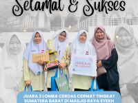 Prestasi Gemilang di Tingkat Provinsi: Tim Cerdas Cermat SMAN 3 Batusangkar Raih Juara 3 Se-Sumatera Barat di Masjid Raya Syekh Ahmad Khatib Al-Minangkabawi