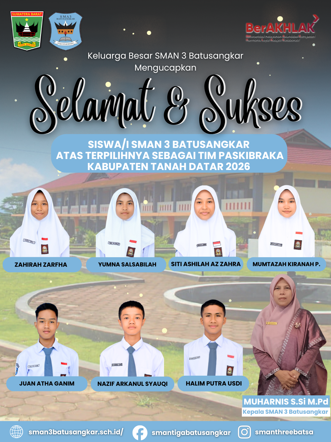 🏆Membanggakan! Siswa SMAN 3 Batusangkar Terpilih Menjadi Anggota Paskibraka Kabupaten Tanah Datar Tahun 2026 🏆Membanggakan! Siswa SMAN 3 Batusangkar Terpilih Menjadi Anggota Paskibraka Kabupaten Tanah Datar Tahun 2026