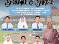 🏆 Prestasi Gemilang SMAN 3 Batusangkar di GESIT X Gunung Talang Science and Social Competition Se-Sumatera Barat