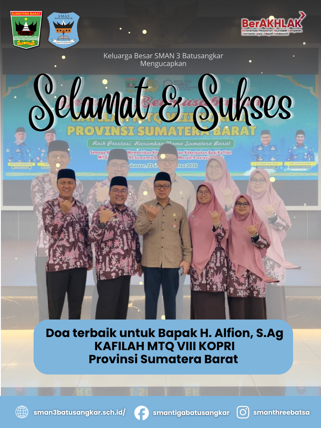 ✨Selamat dan Sukses Bapak H. Alfion, S.Ag. Menjadi Bagian dari Kafilah MTQ VIII KORPRI Tingkat Nasional Tahun 2026 ✨Selamat dan Sukses Bapak H. Alfion, S.Ag. Menjadi Bagian dari Kafilah MTQ VIII KORPRI Tingkat Nasional Tahun 2026