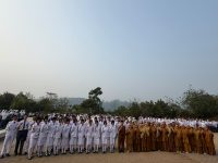 Kegiatan Rutin Upacara Bendera Bersama Bapak Camat Kecamatan Lima Kaum di SMAN 3 Batusangkar